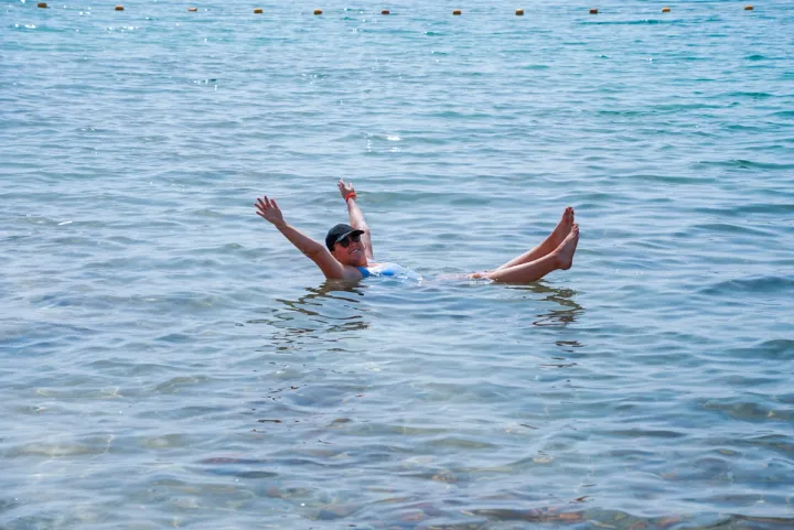 Swimming in the Dead Sea