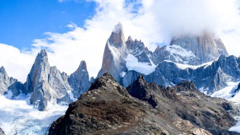fitz roy mountain in el chalten, argentina