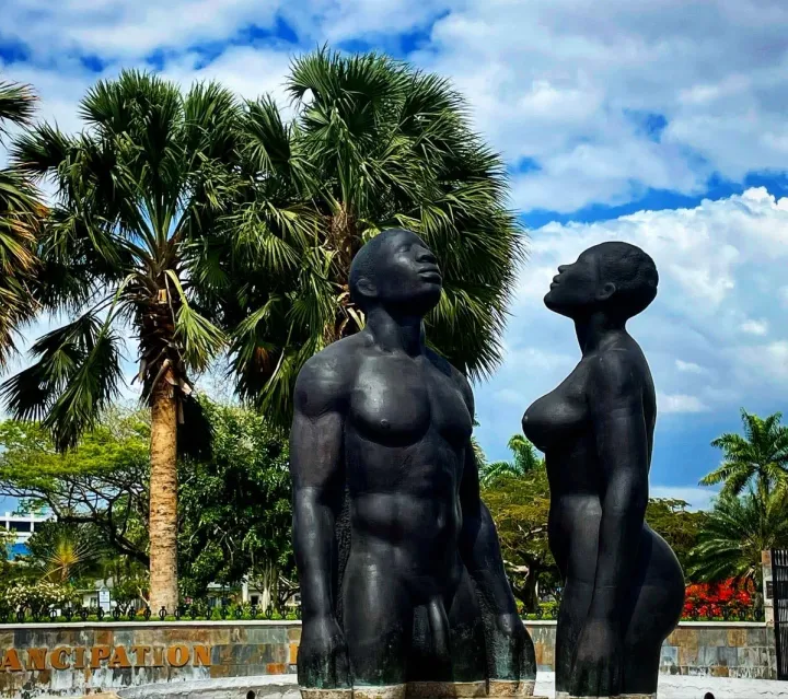 Freedom song in Emancipation park, Kingston