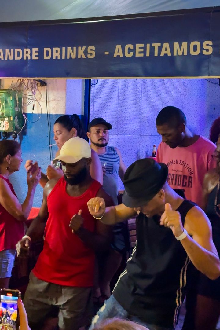 people dancing at pedro do sal in rio de janeiro, brazil