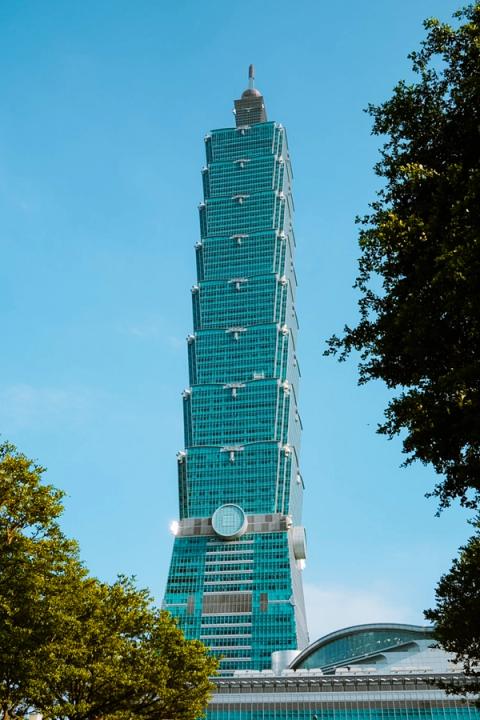 taipei 101 in taipei, taiwan