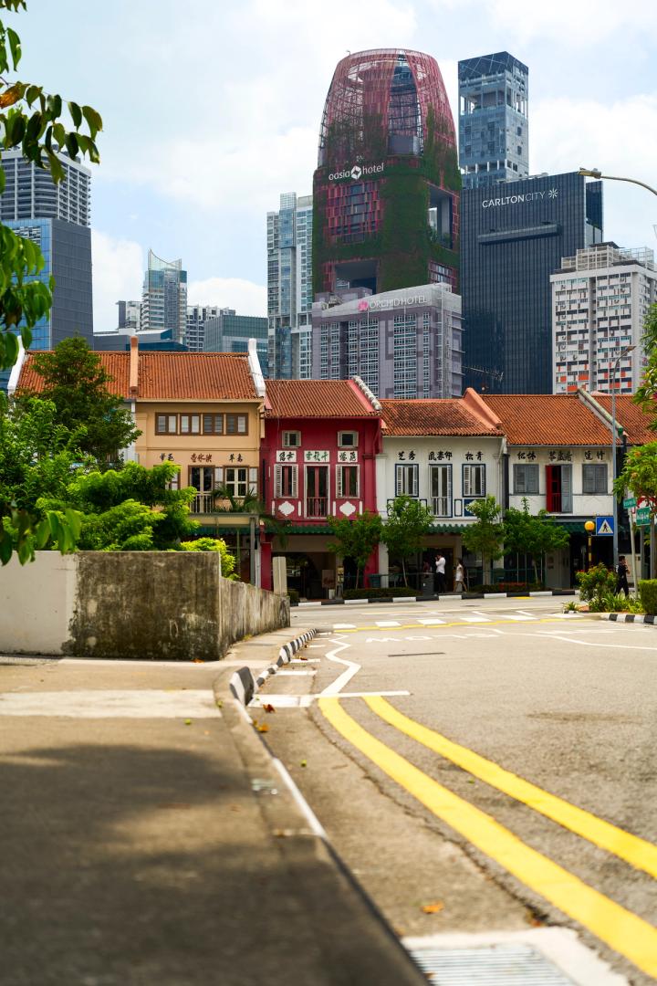 traditional houses in chinatown, Singapore