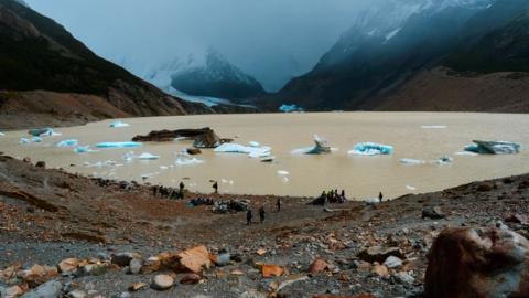 Laguna del Torre in el chalten, argentina