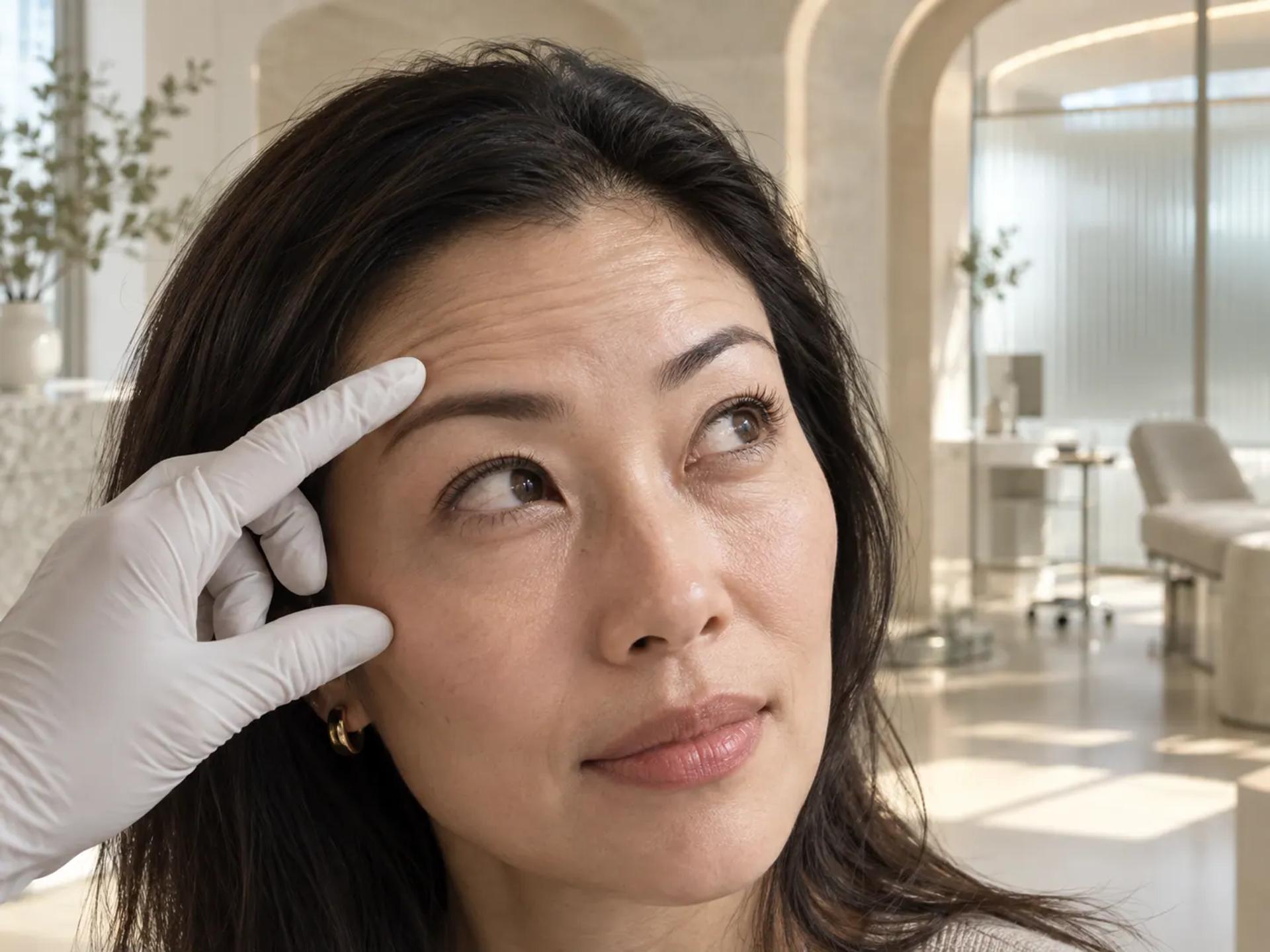 Botox brow assessment at Luxury Beauty by Cleo R. in Oakville