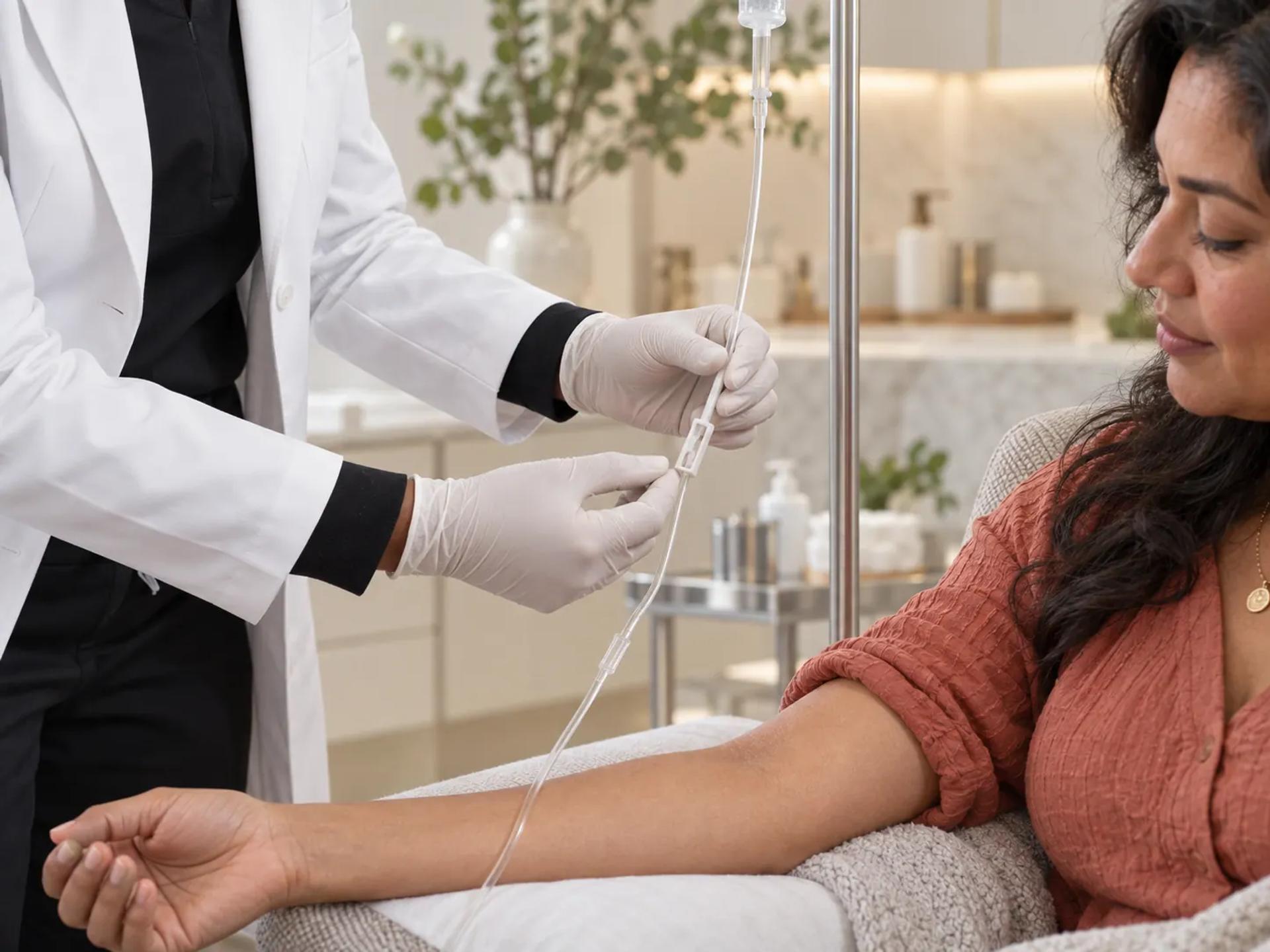 IV infusion care at Luxury Beauty by Cleo R. in Oakville