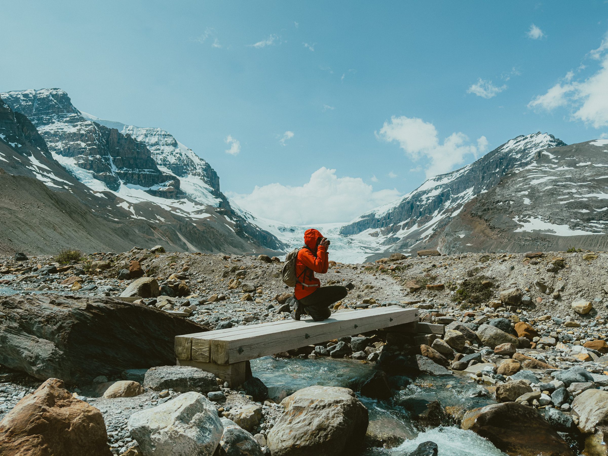 Zach at Athabasca Glacier, CAN