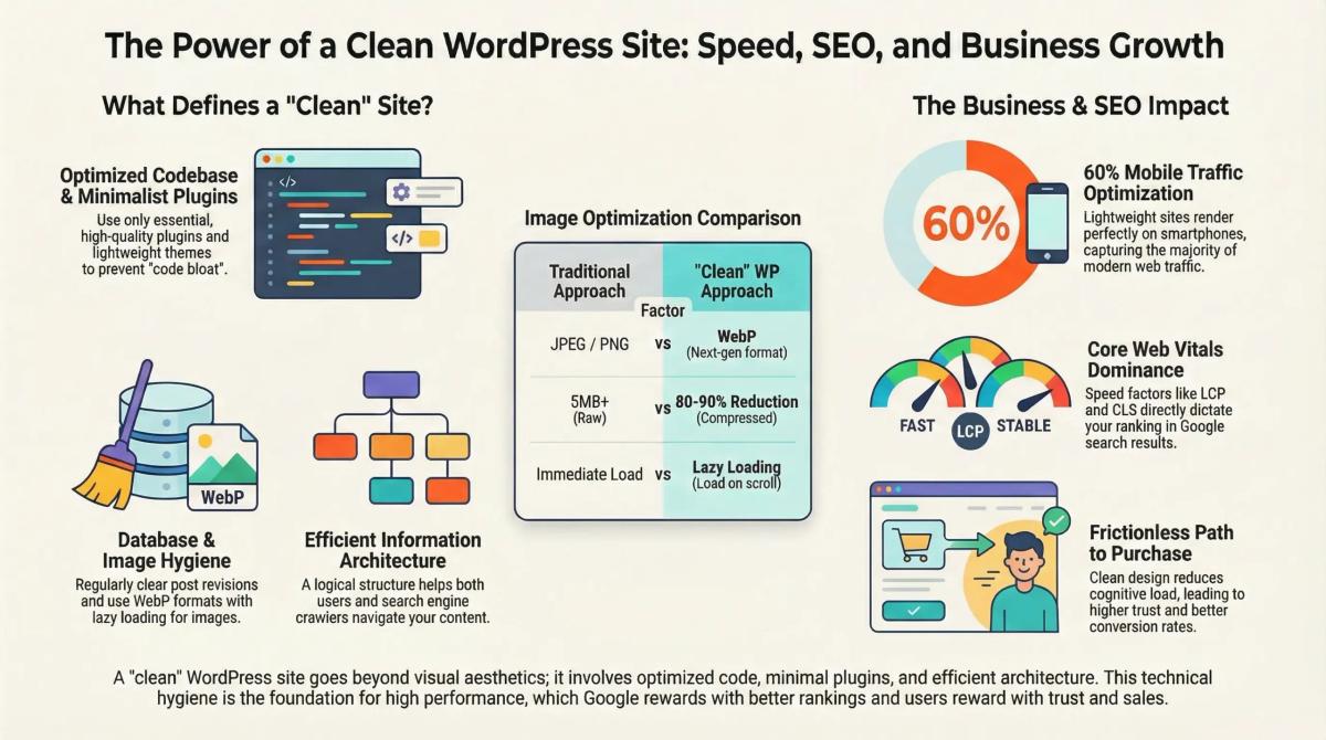 Maintaining a clean WordPress site is essential for business success.