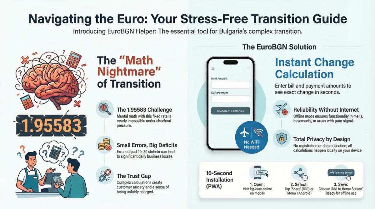 Euro-to-Bulgarian lev calculator