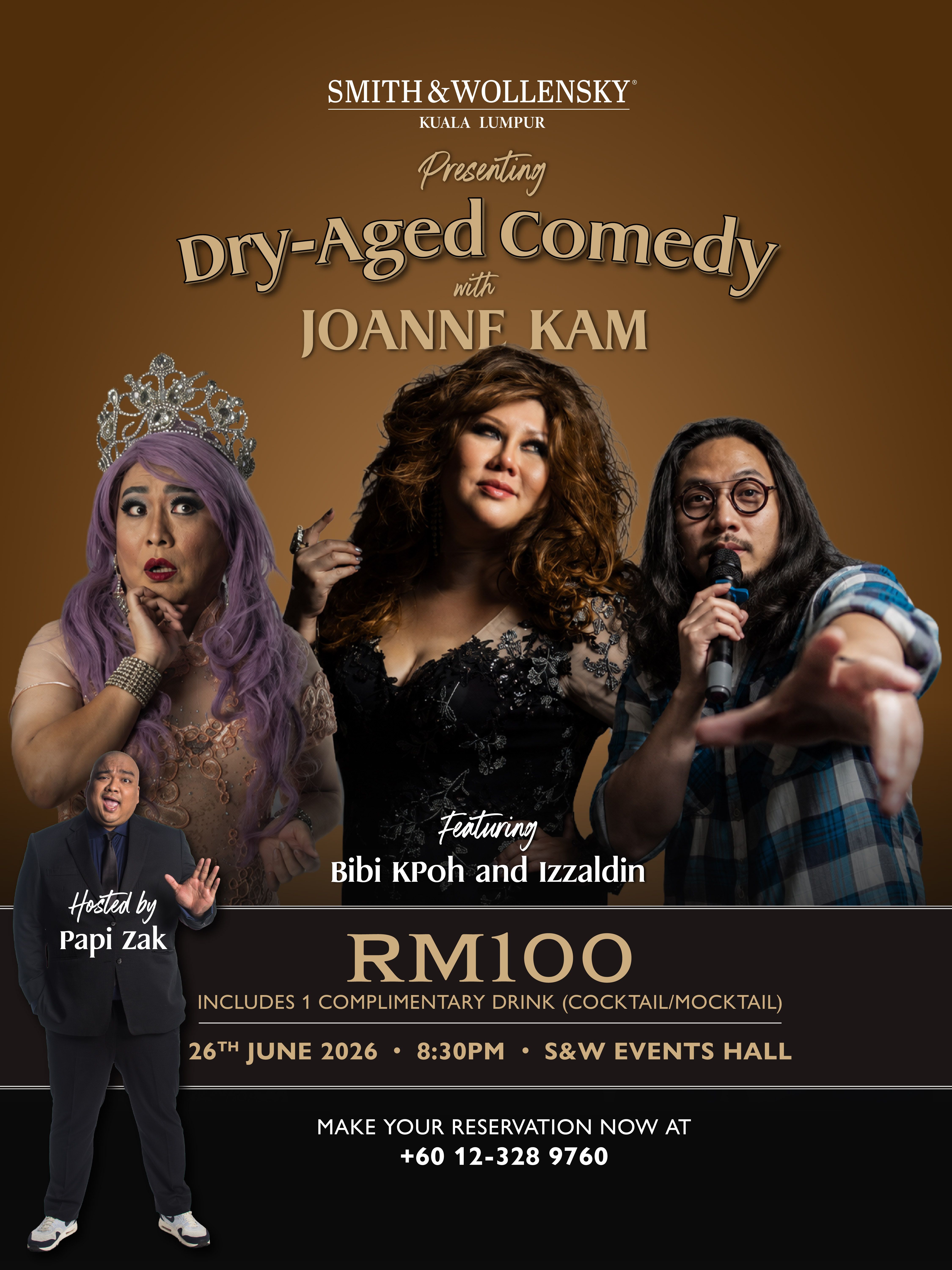 Smith & Wollensky Dry Aged Comedy with Joanne Kam