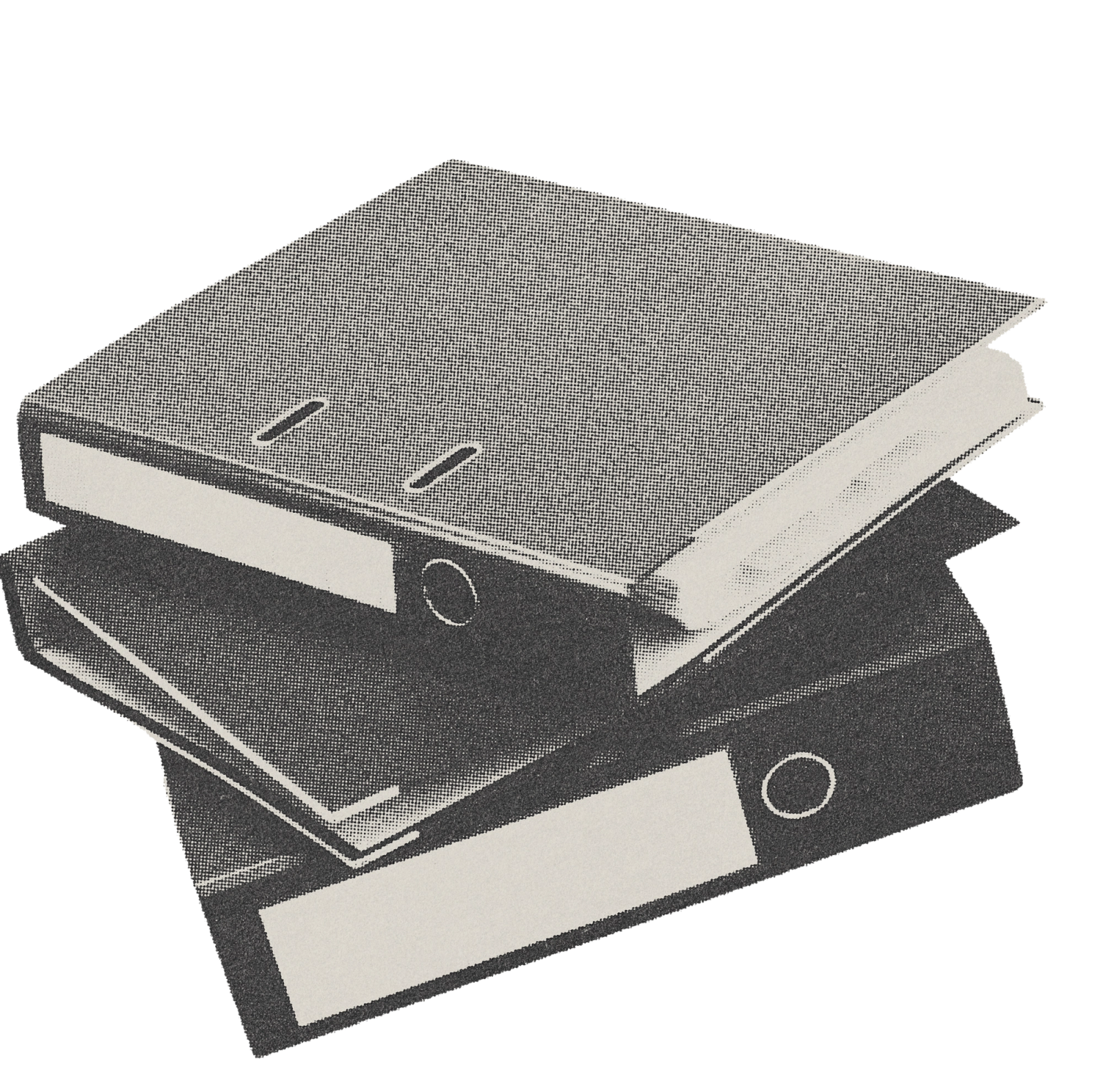 A stack of binders