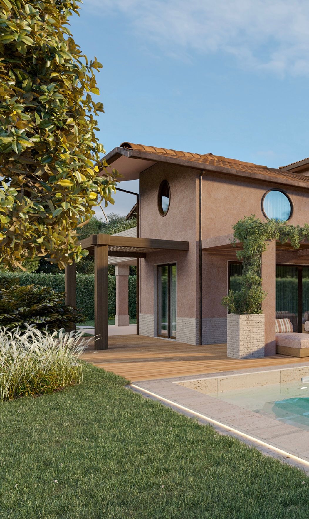 Villa contemporanea di nuova costruzione con piscina privata