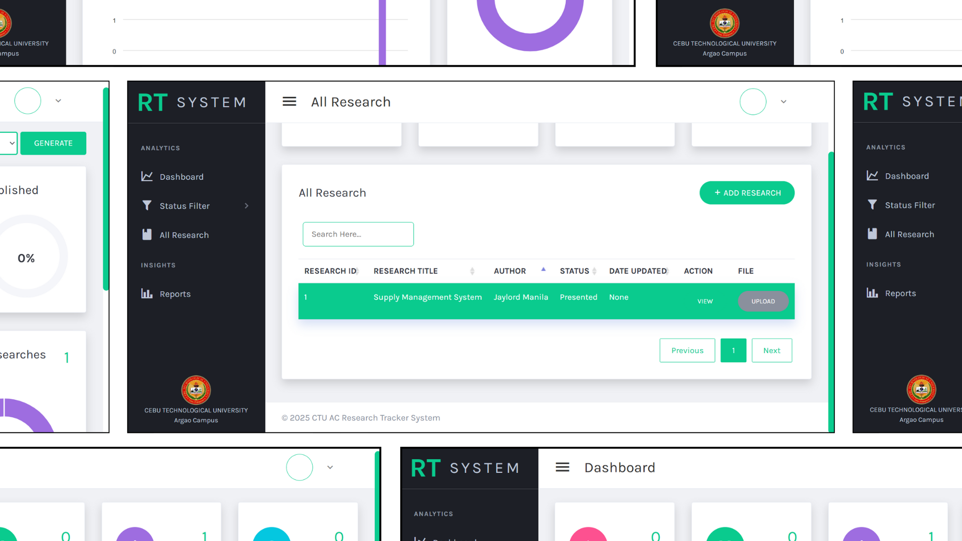 Research Tracker System