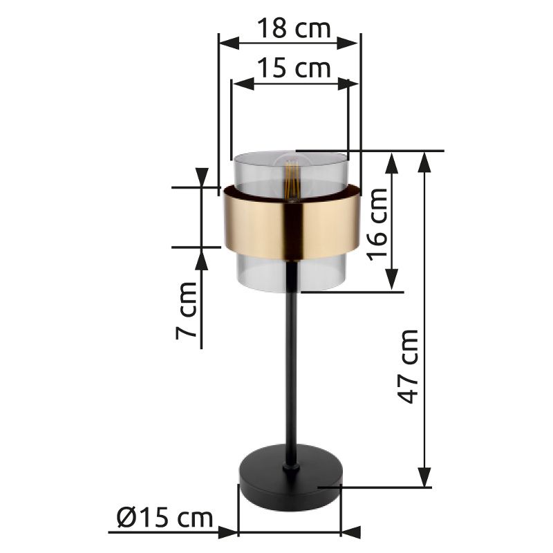 GLOBO MILLEY 15560T stolová lampa