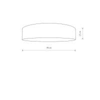 TURDA WHITE VII 8958, ø=78 cm