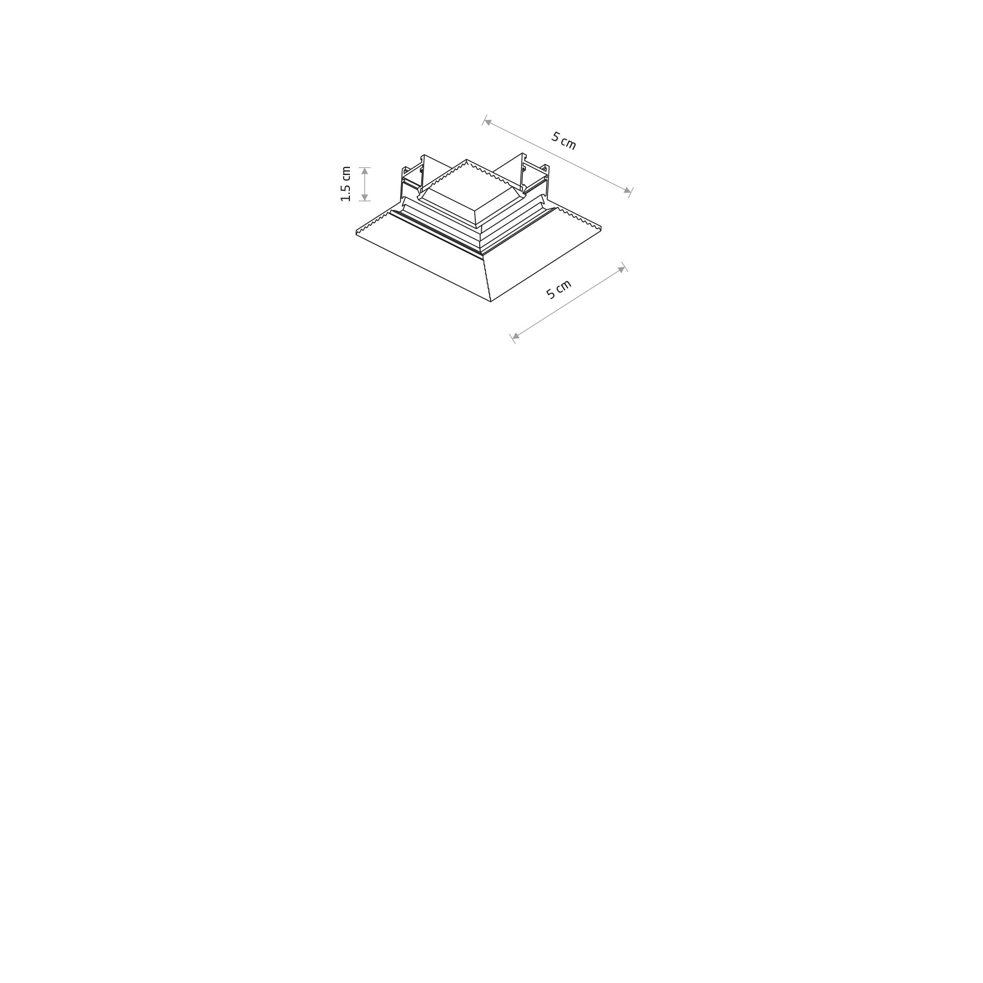 NANO - LVM RECESSED HORIZONTAL CORNER 11732