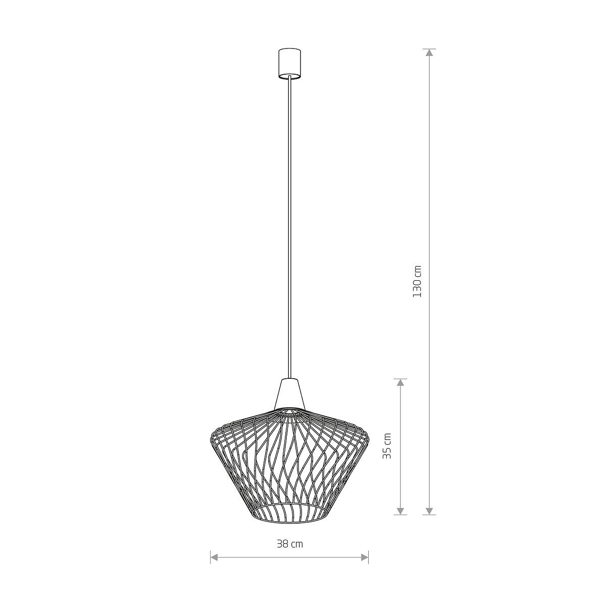 WAVE BLACK 8858, h=130 cm-1