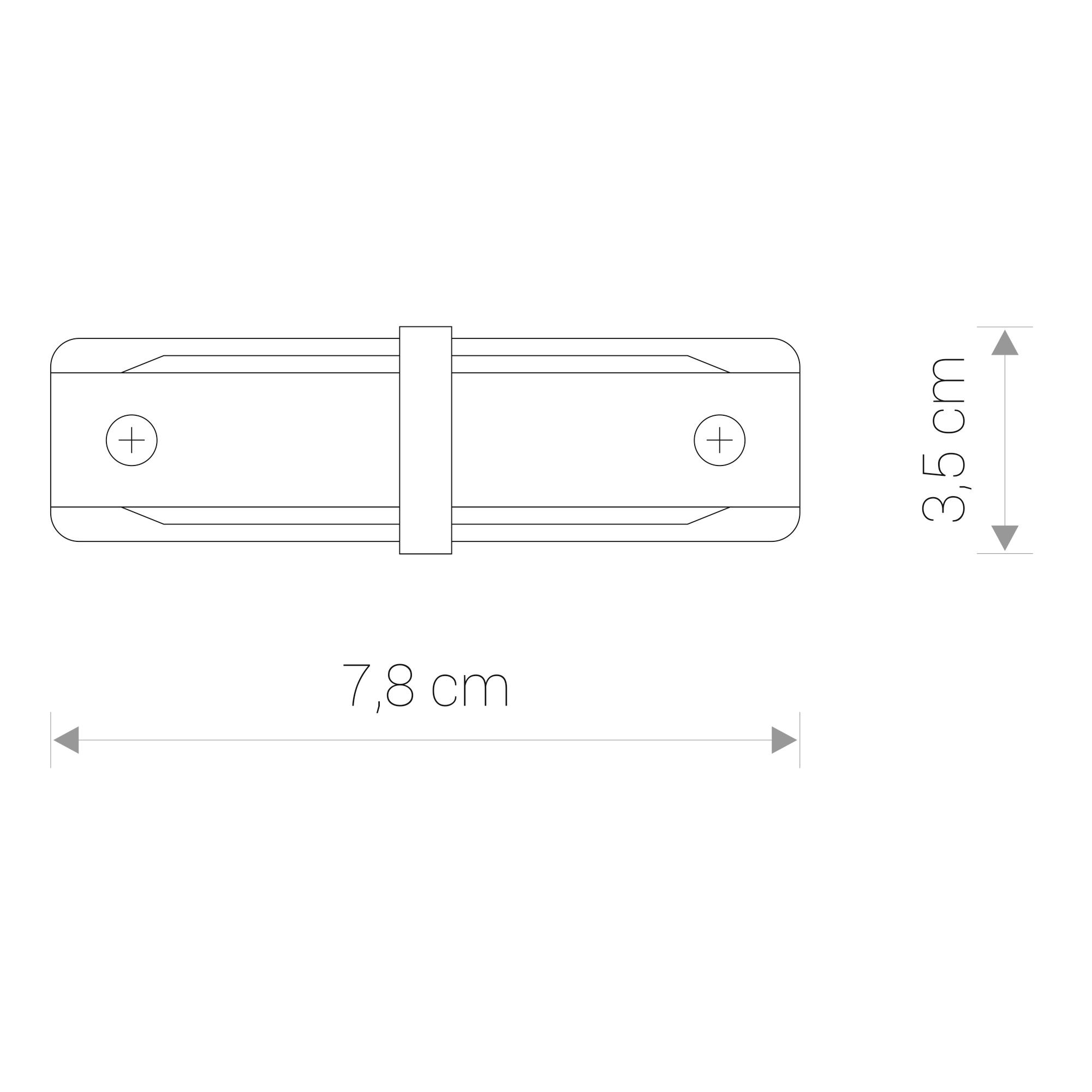 PROFILE STRAIGHT CONNECTOR 9454 1F-1