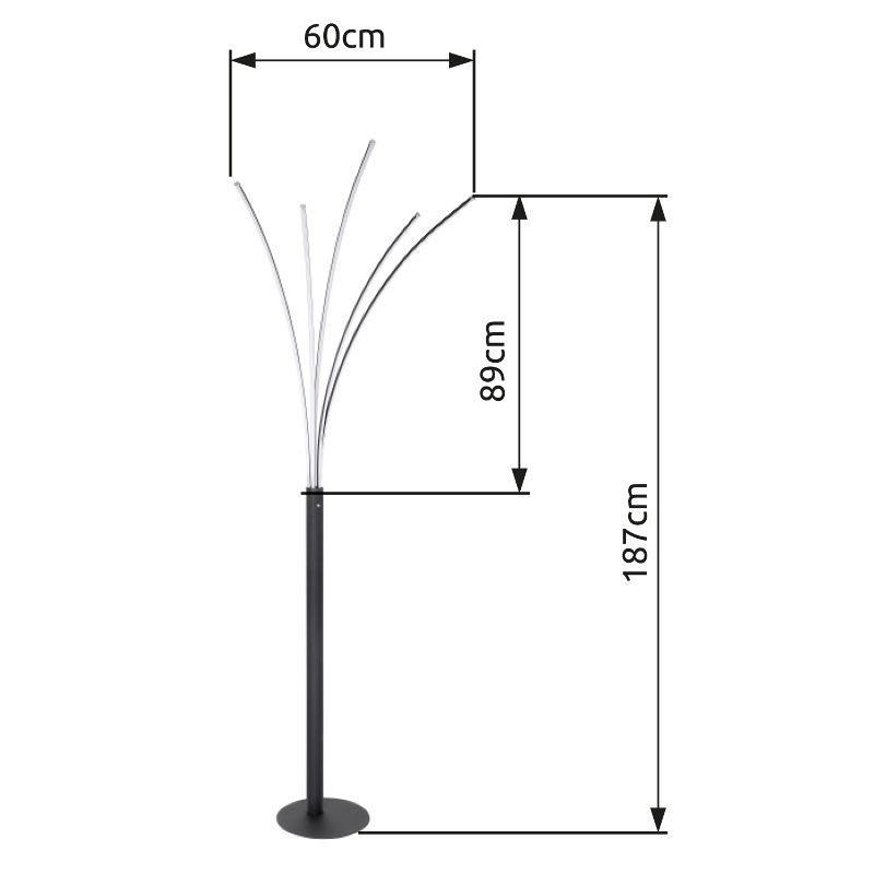 GLOBO BIZZY 59229B stojanová lampa