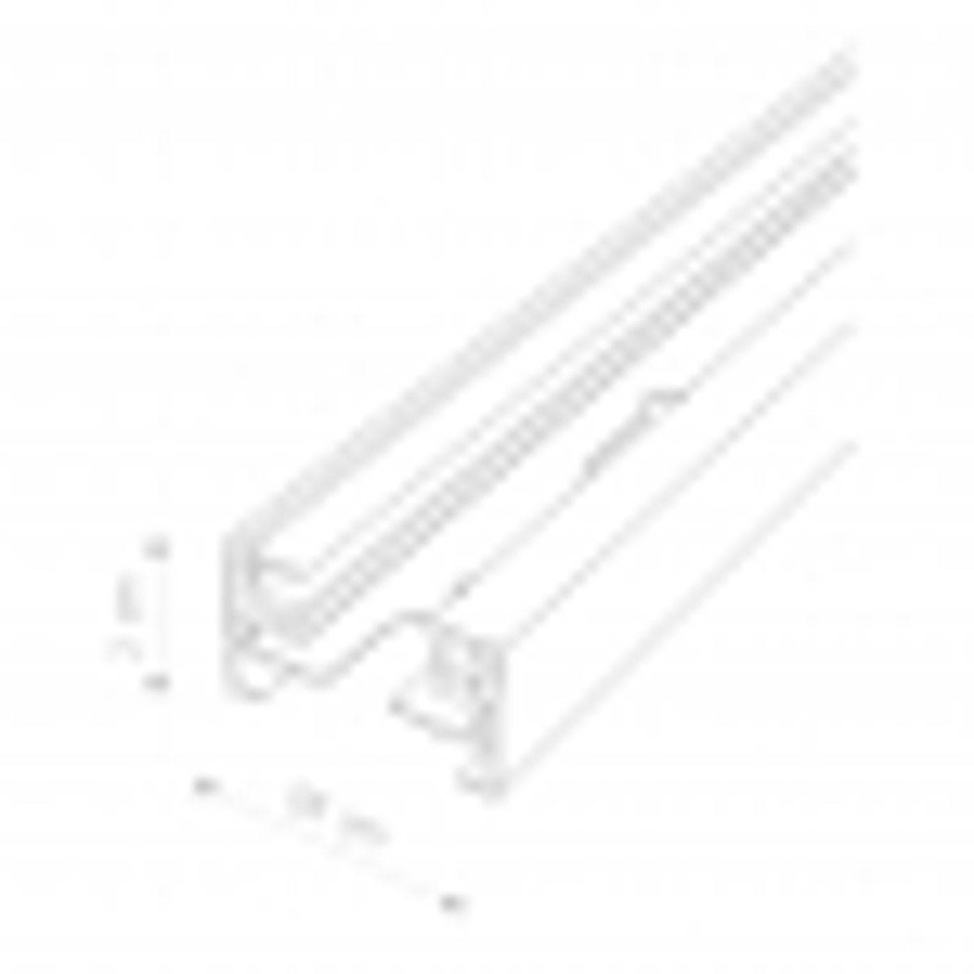 PROFILE TRACK BLACK 2 METERS 9452 1F