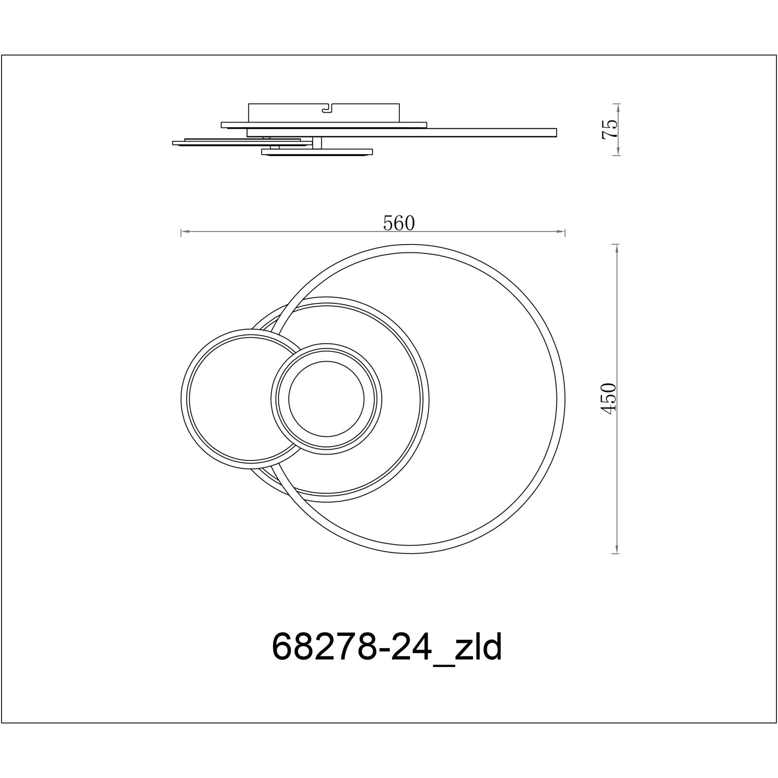 GLOBO BELTRAN 68278-24 stropné svietidlo
