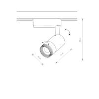 PROFILE ZOOM LED WH 4000K 7624