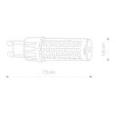 BULB G9 LED 9197, 3000K, 700lm, 25 000h
