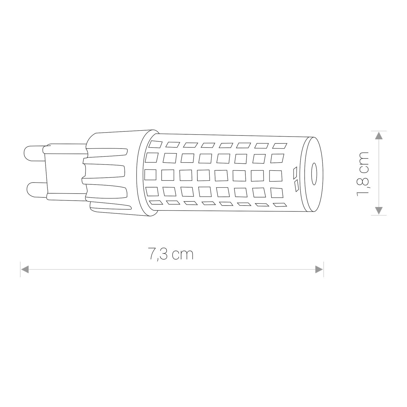 BULB G9 LED 9197, 3000K, 700lm, 25 000h
