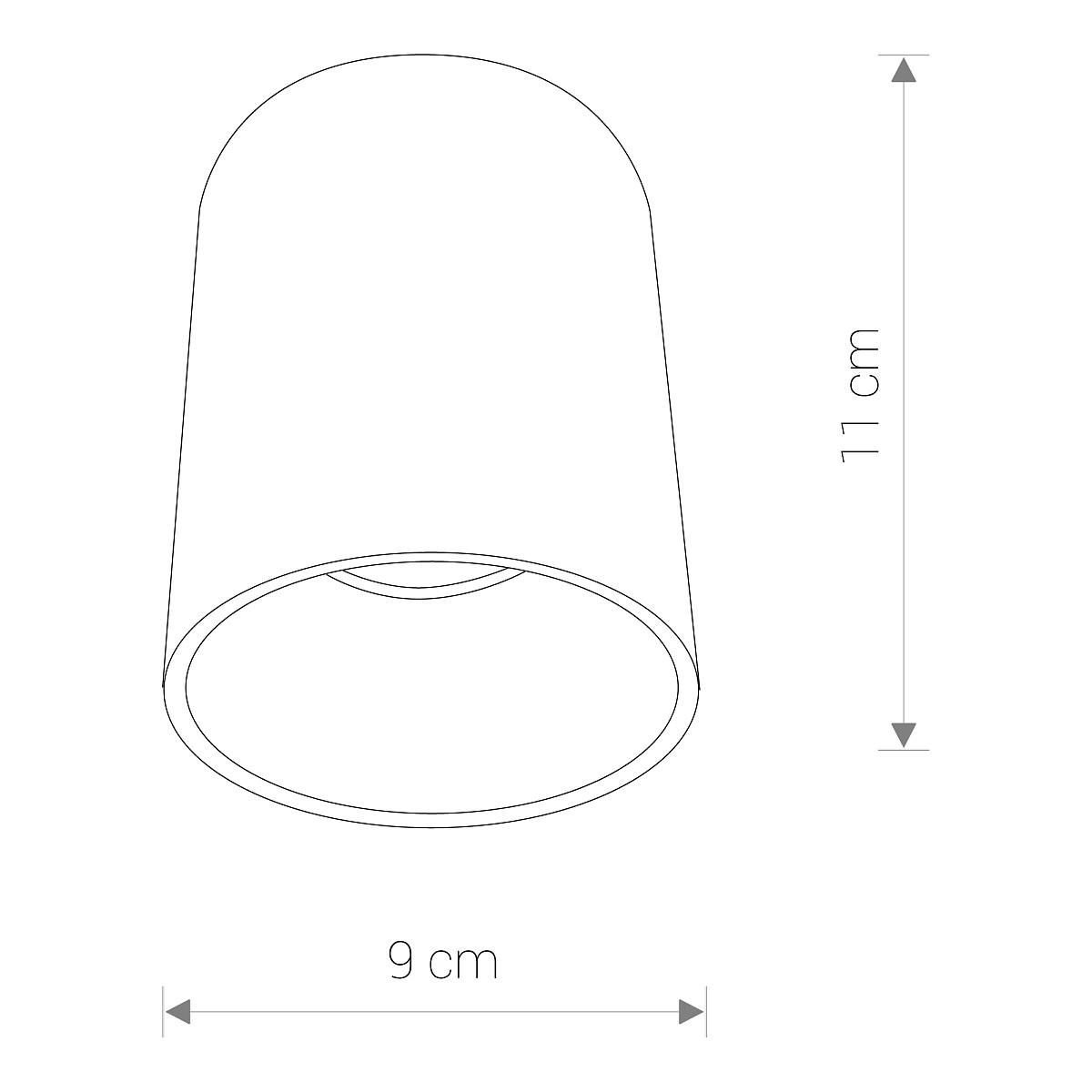 EYE TONE BLACK/SILVER 8932, ø=9 cm-1