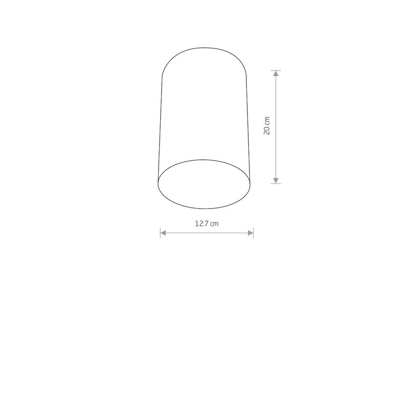 POINT PLEXI BLACK L 6530, ø=12,7 cm