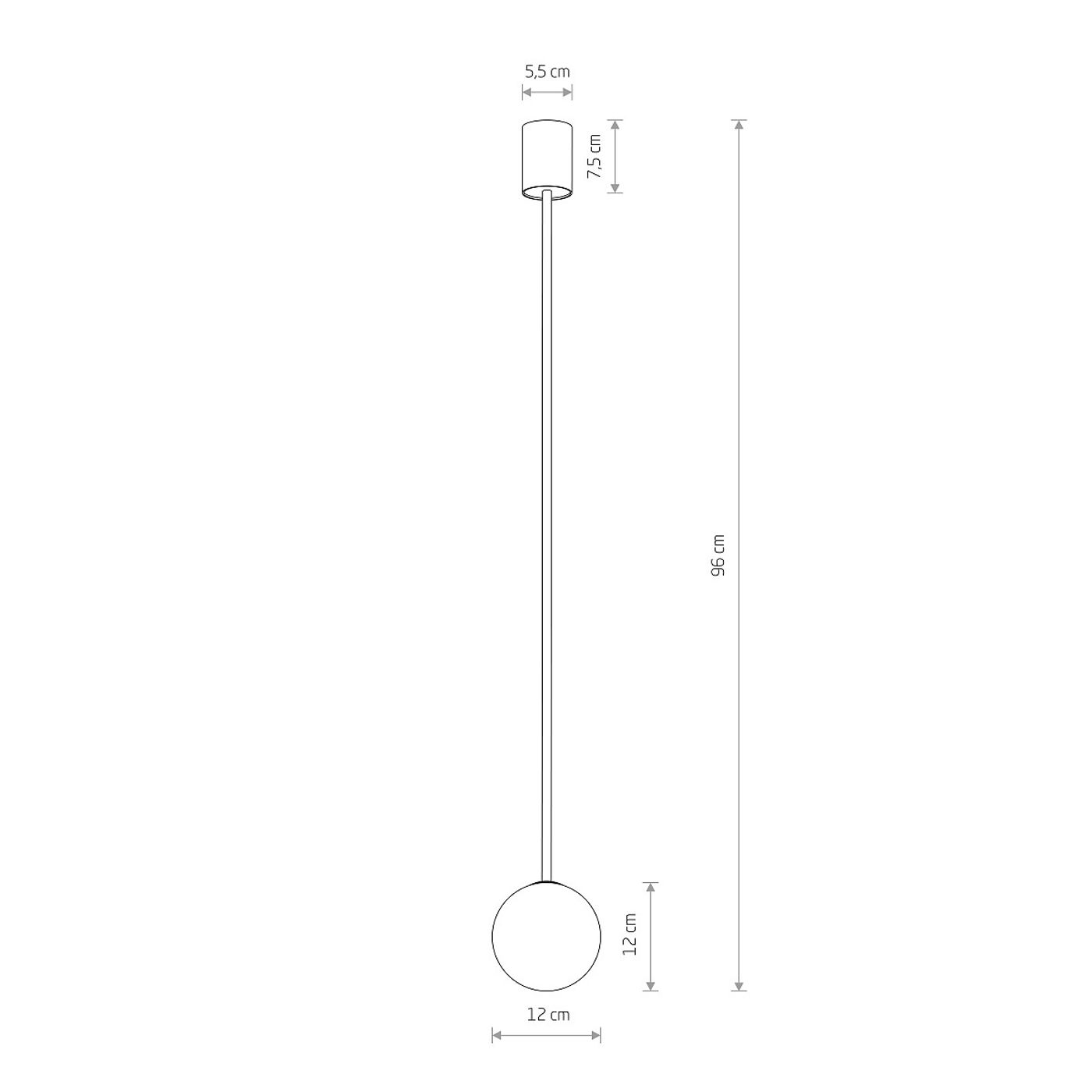 KIER M BLACK 10307, h=96 cm