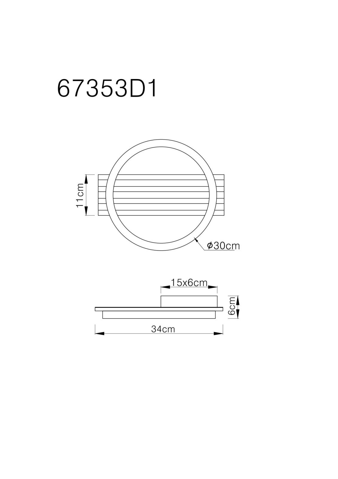 GLOBO TISHA 67353D1 stropné svietidlo