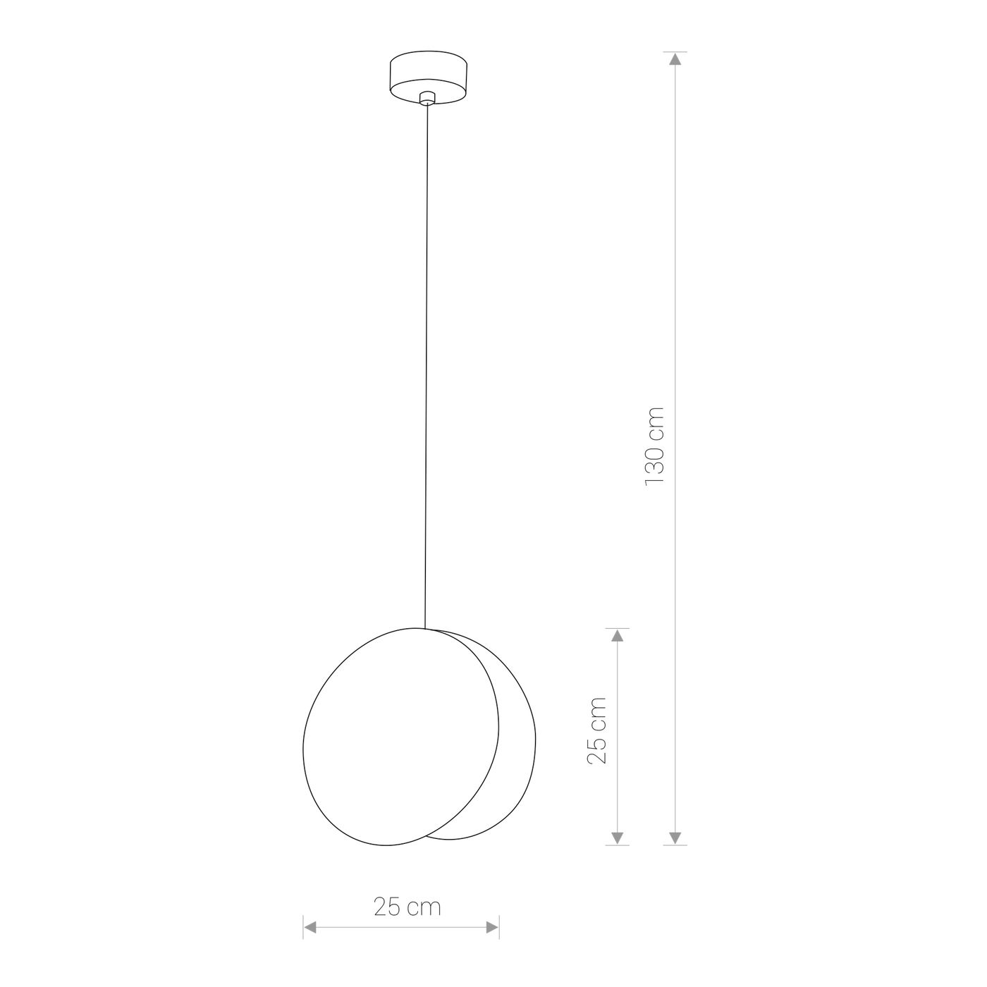 WHEEL BLACK I 9033, h=130 cm