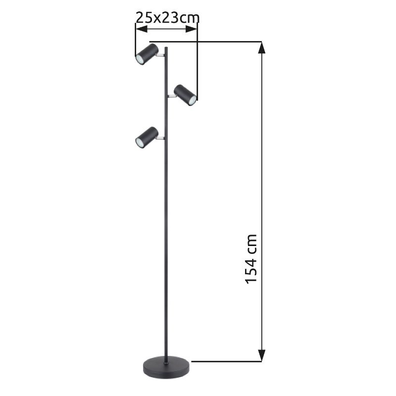 GLOBO ROBBY 57910SB stojanová lampa