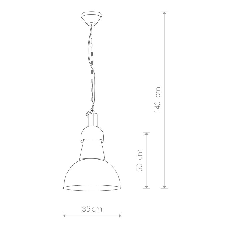 HIGH-BAY BLACK I 5067, h=140 cm