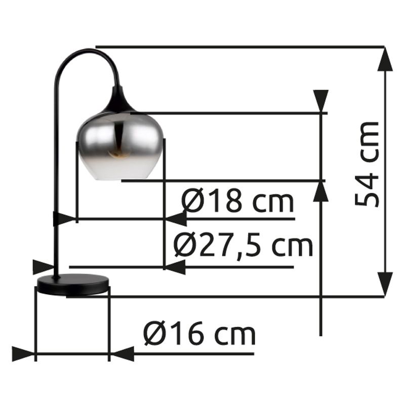 GLOBO MAXY 15548T stolová lampa