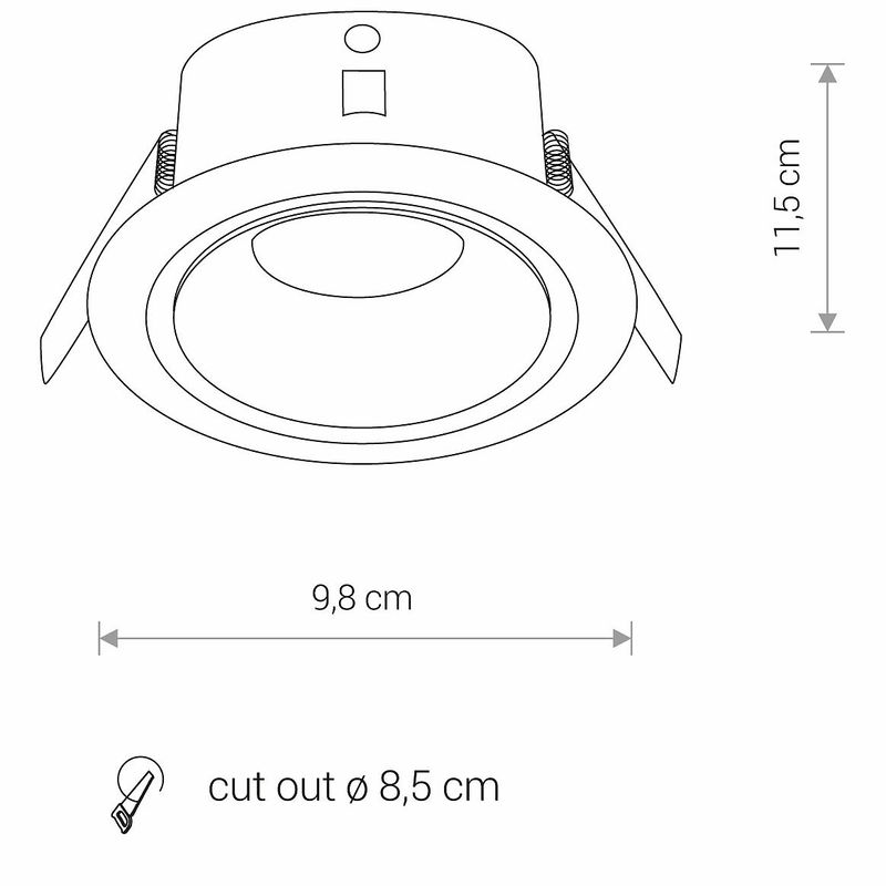 FOXTROT WHITE 8373, h=11.5cm