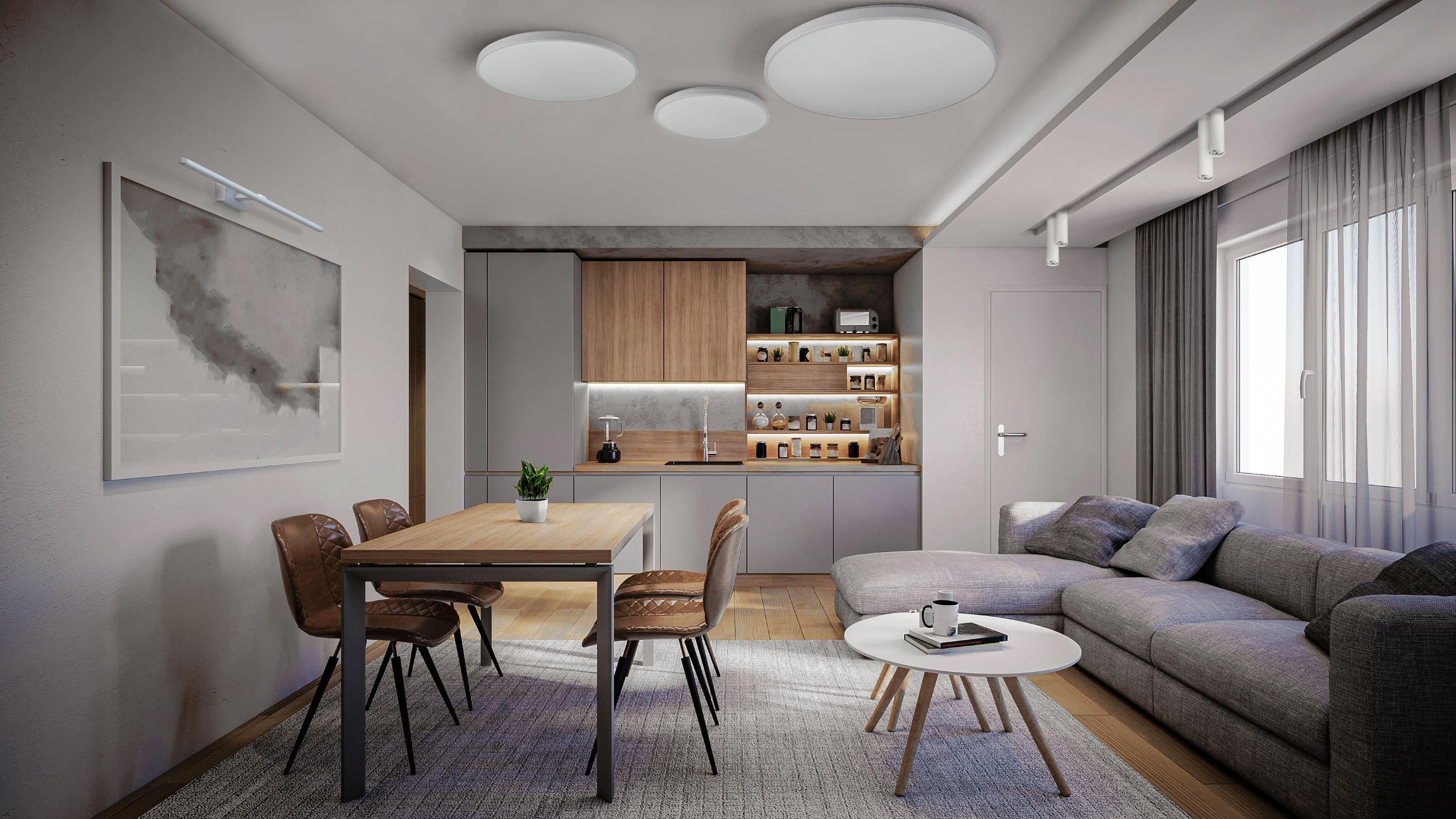 AGNES ROUND LED WHITE 10979 (pôvodné ID 8208), 32W, 3000K, 2800lm, 120°, 40000h, Ø=49 cm-2