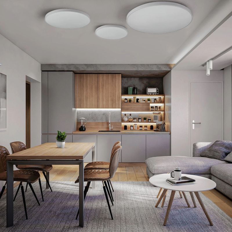 AGNES ROUND LED WHITE 10979 (pôvodné ID 8208), 32W, 3000K, 2800lm, 120°, 40000h, Ø=49 cm