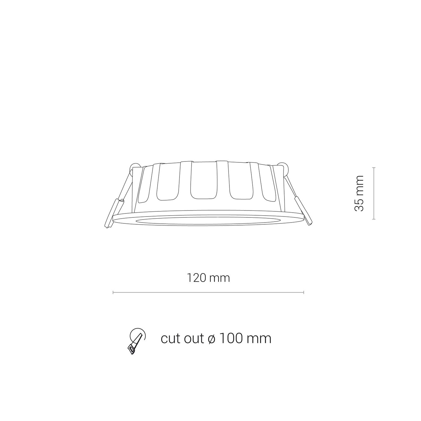 CL KOS LED 8W, 3000K WHITE 8782