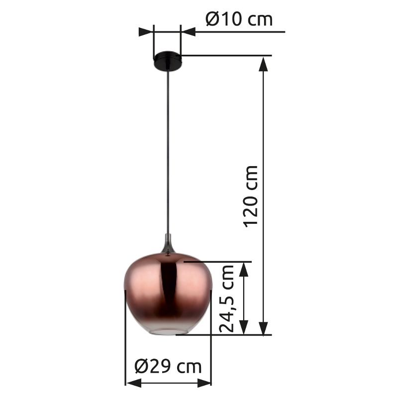 GLOBO MAXY 15548H1G závesné svietidlo