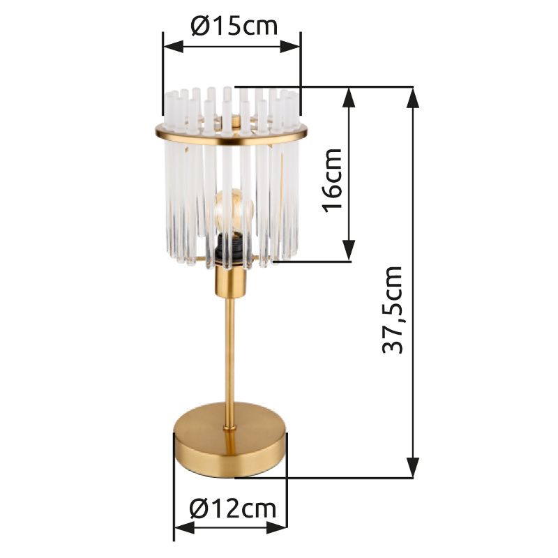 GLOBO GORLEY 15698TM stolová lampa