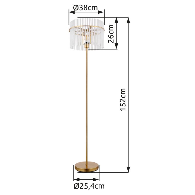 GLOBO GORLEY 15698SM stojanová lampa