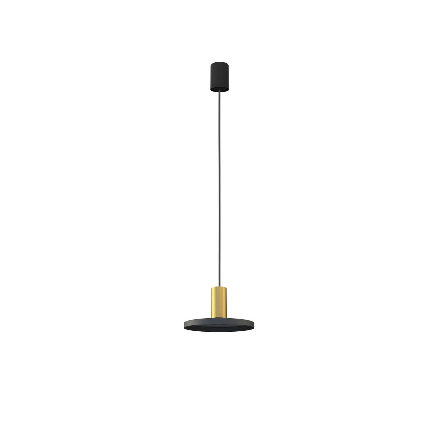 HERMANOS B BLACK/SOLID BRASS 8100, h=130 cm
