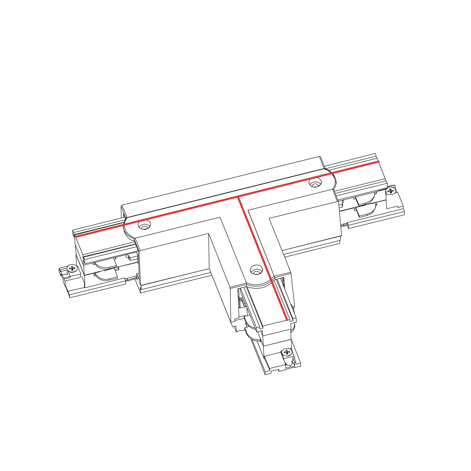 CTLS POWER T CONNECTOR LEFT 1 WHITE (T-L1) 8243 3F