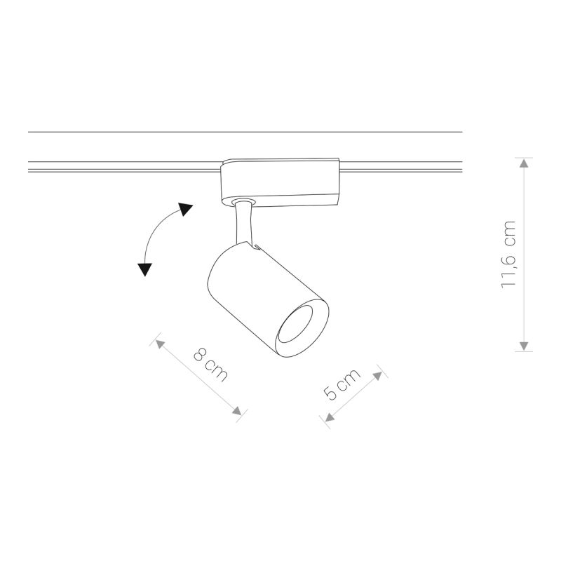 IRIS LED WHITE 8995, 3000K, 480lm, 30°, 30 000h 1F