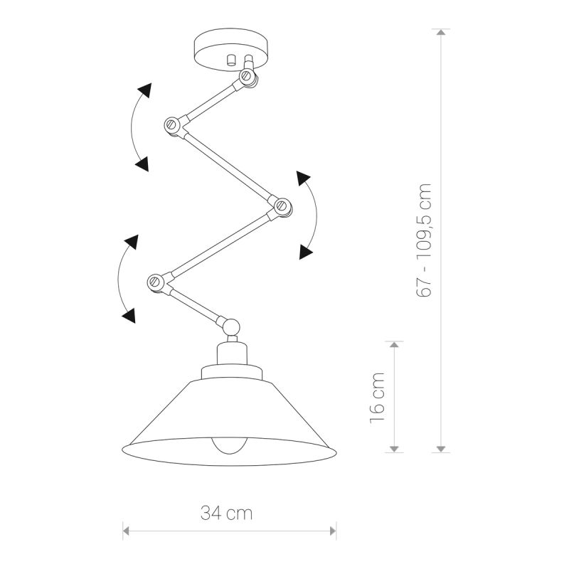 PANTOGRAPH 9126, h=109,5 cm