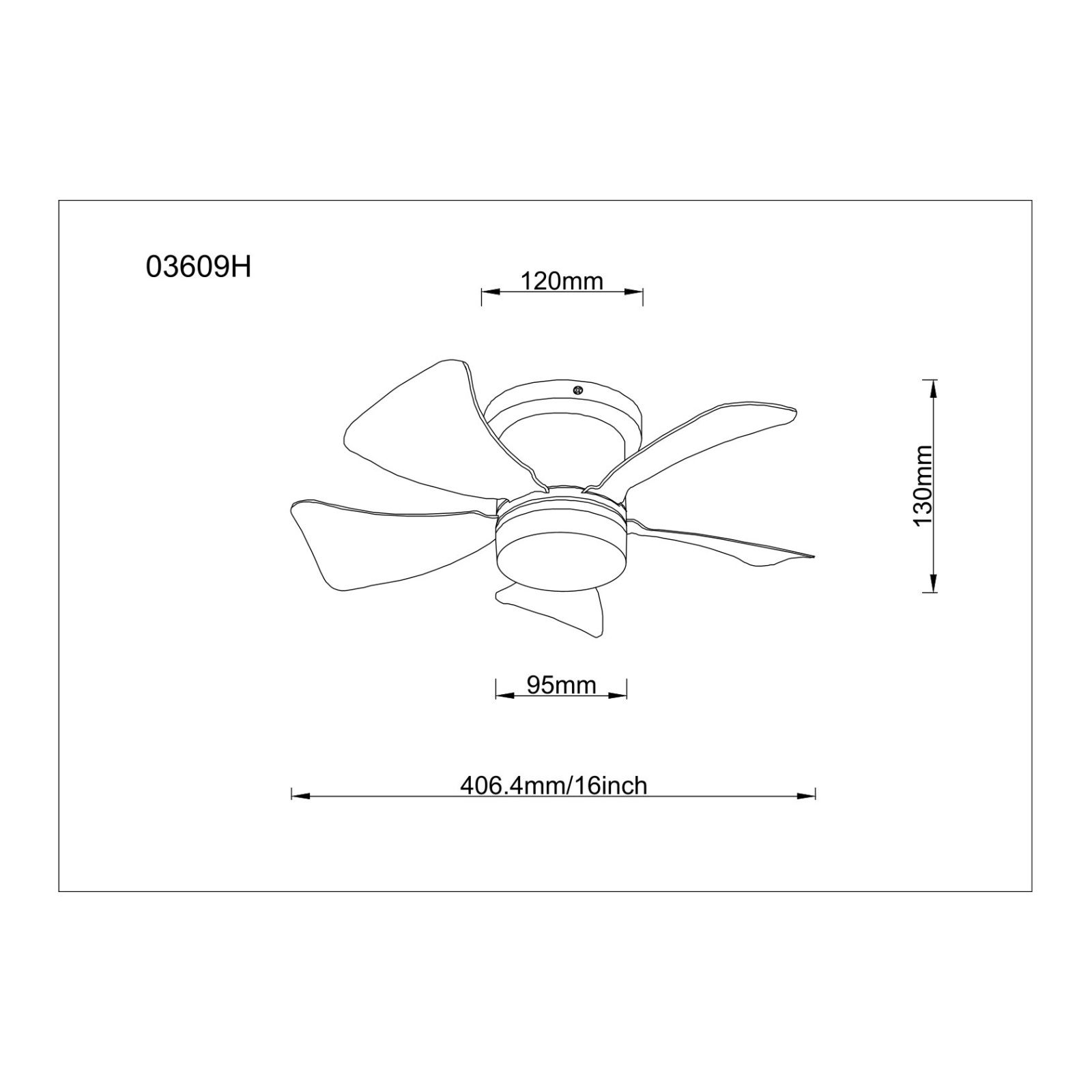 GLOBO HINES 03609H ventilátor