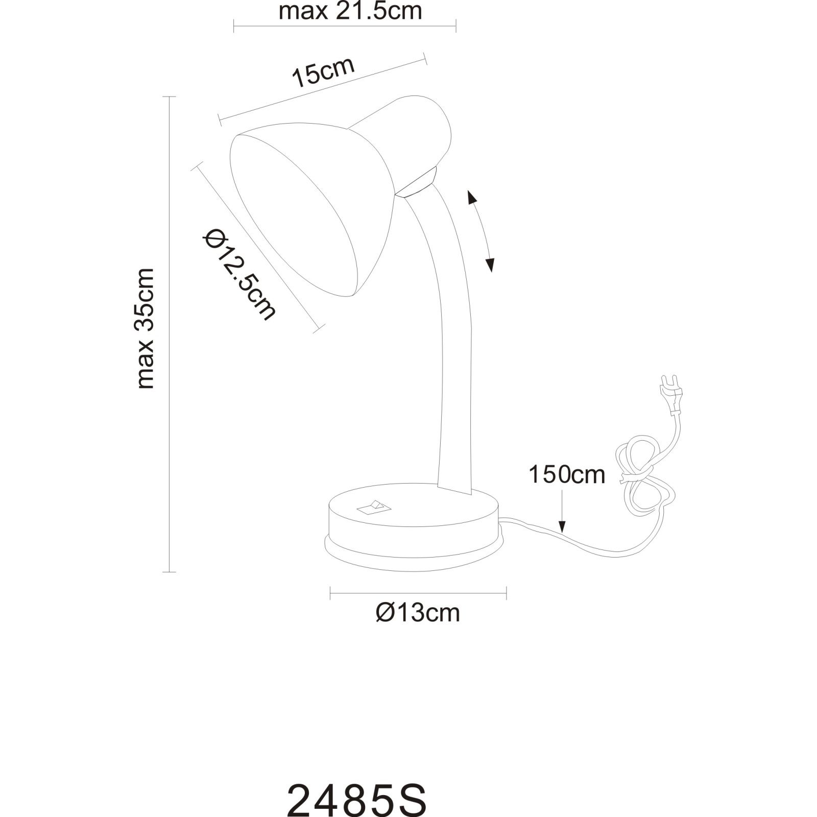 GLOBO BASIC 2485S stolová lampa