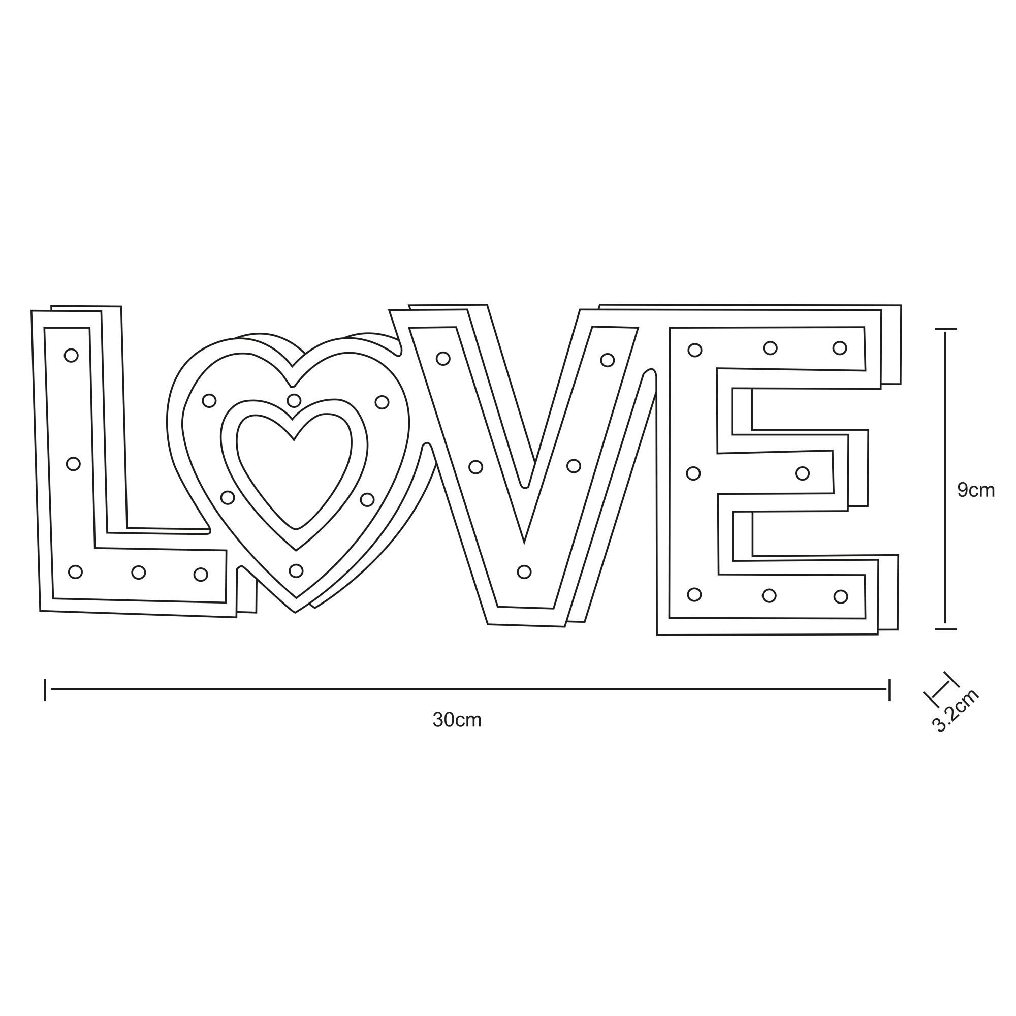 GLOBO LOVE 29976 dekoratívne svietidlo
