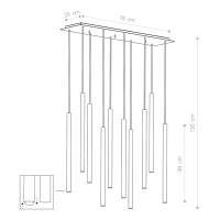 LASER BLACK 8923, h=130 cm